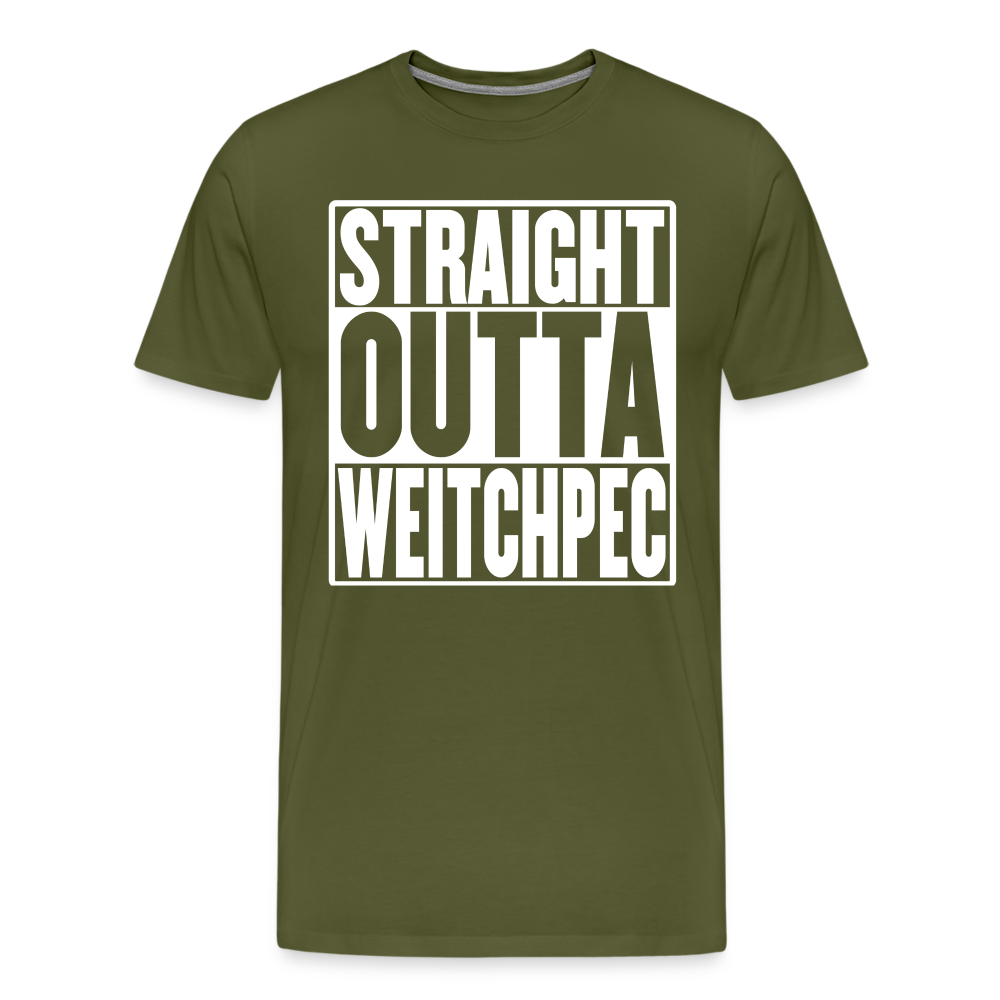 Straight Outta Weitchpec Men's Premium T-Shirt - olive green