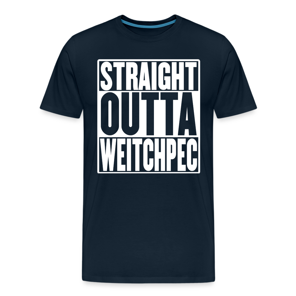 Straight Outta Weitchpec Men's Premium T-Shirt - deep navy