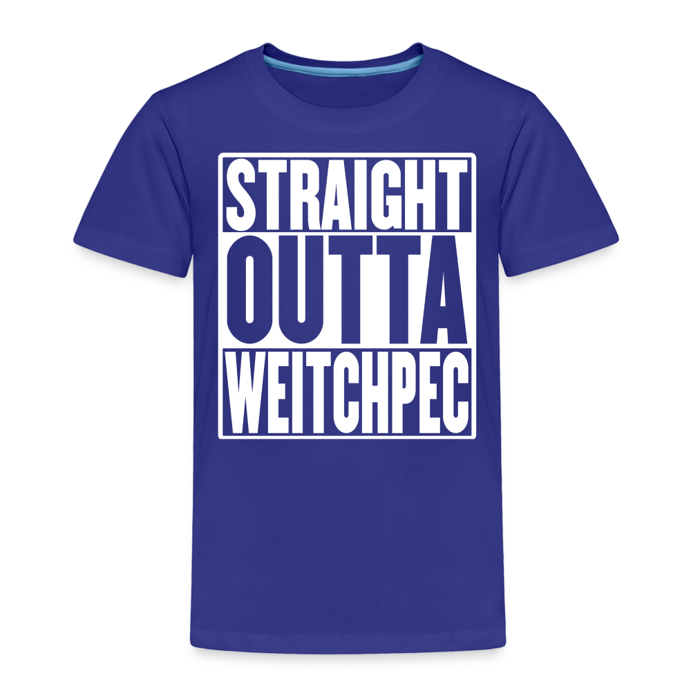 Straight Outta Weitchpec Toddler Premium T-Shirt - royal blue
