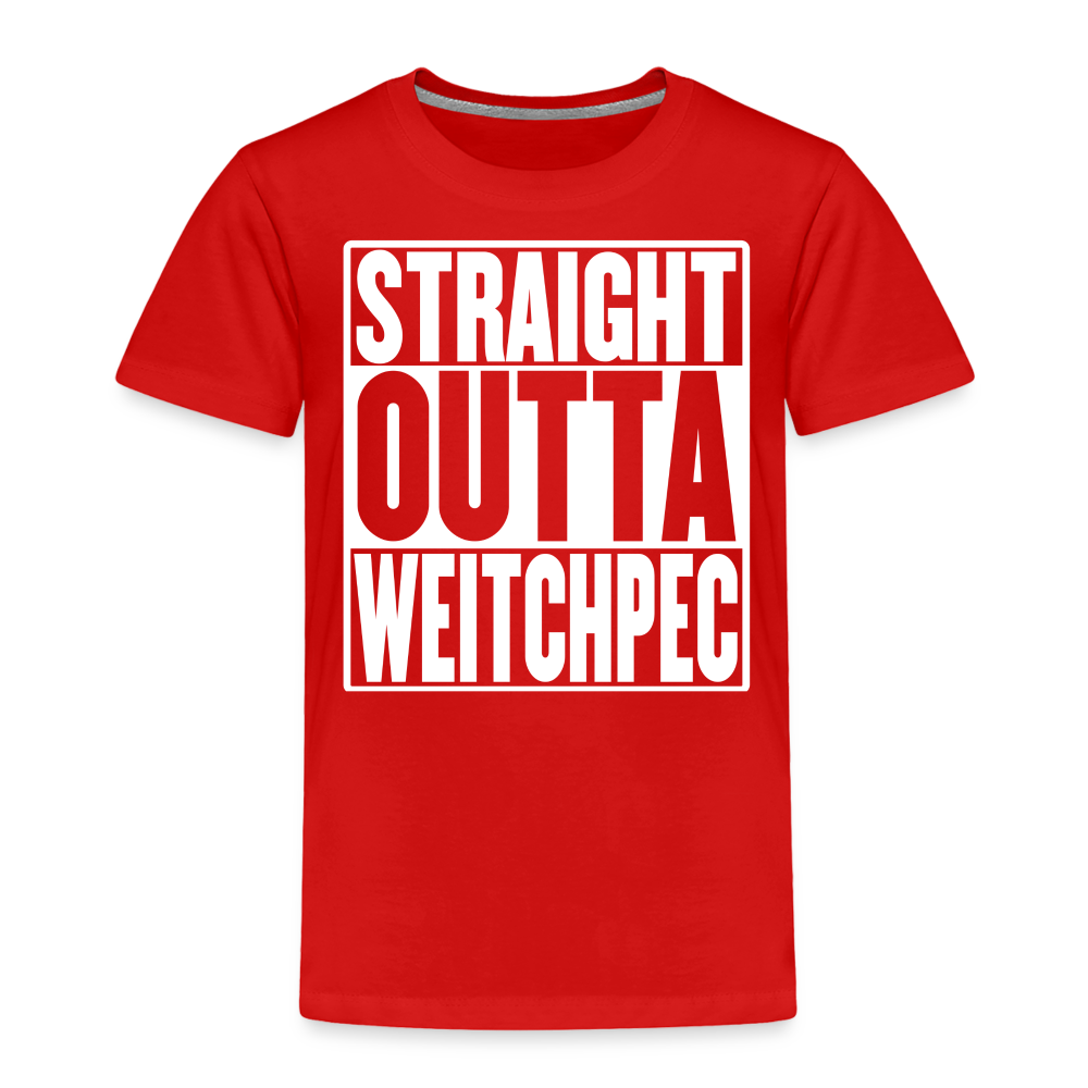 Straight Outta Weitchpec Toddler Premium T-Shirt - red