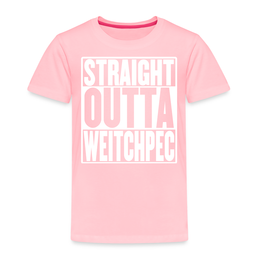 Straight Outta Weitchpec Toddler Premium T-Shirt - pink