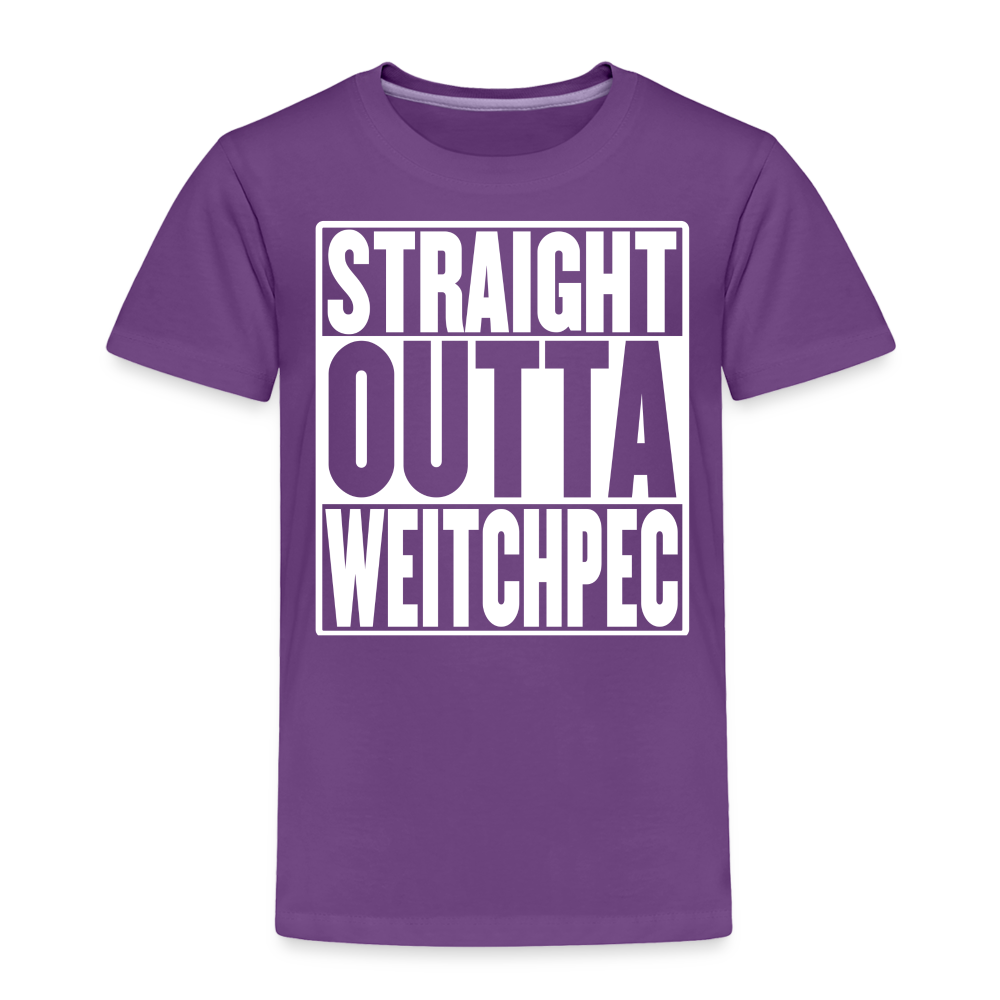 Straight Outta Weitchpec Toddler Premium T-Shirt - purple