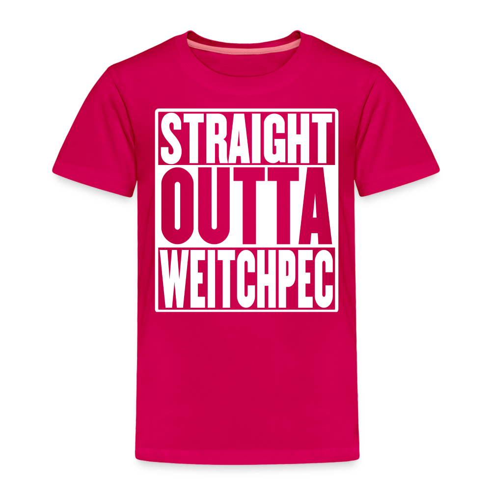 Straight Outta Weitchpec Toddler Premium T-Shirt - dark pink