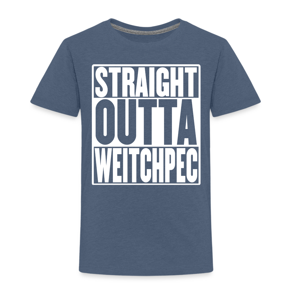 Straight Outta Weitchpec Toddler Premium T-Shirt - heather blue