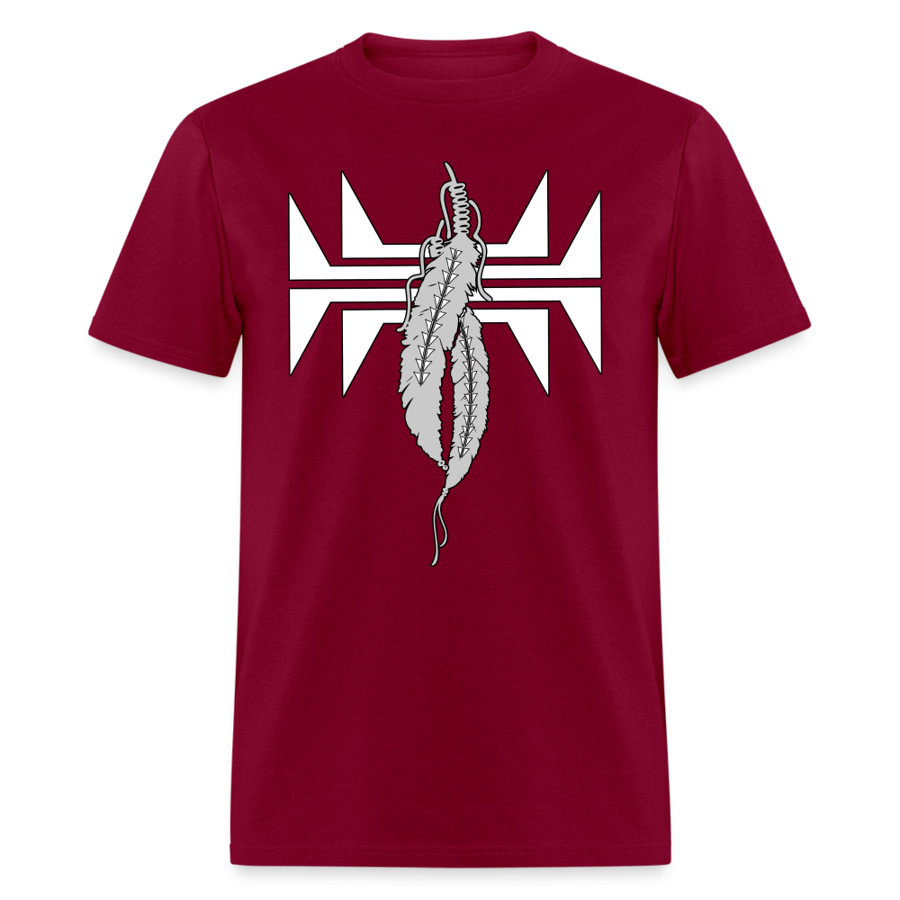 Sturgeon Feathers Classic T-Shirt - burgundy