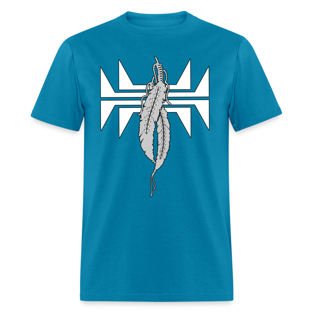 Sturgeon Feathers Classic T-Shirt - turquoise