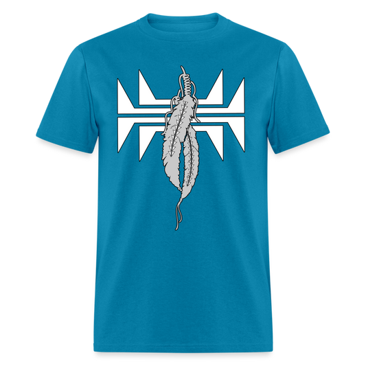 Sturgeon Feathers Classic T-Shirt - turquoise