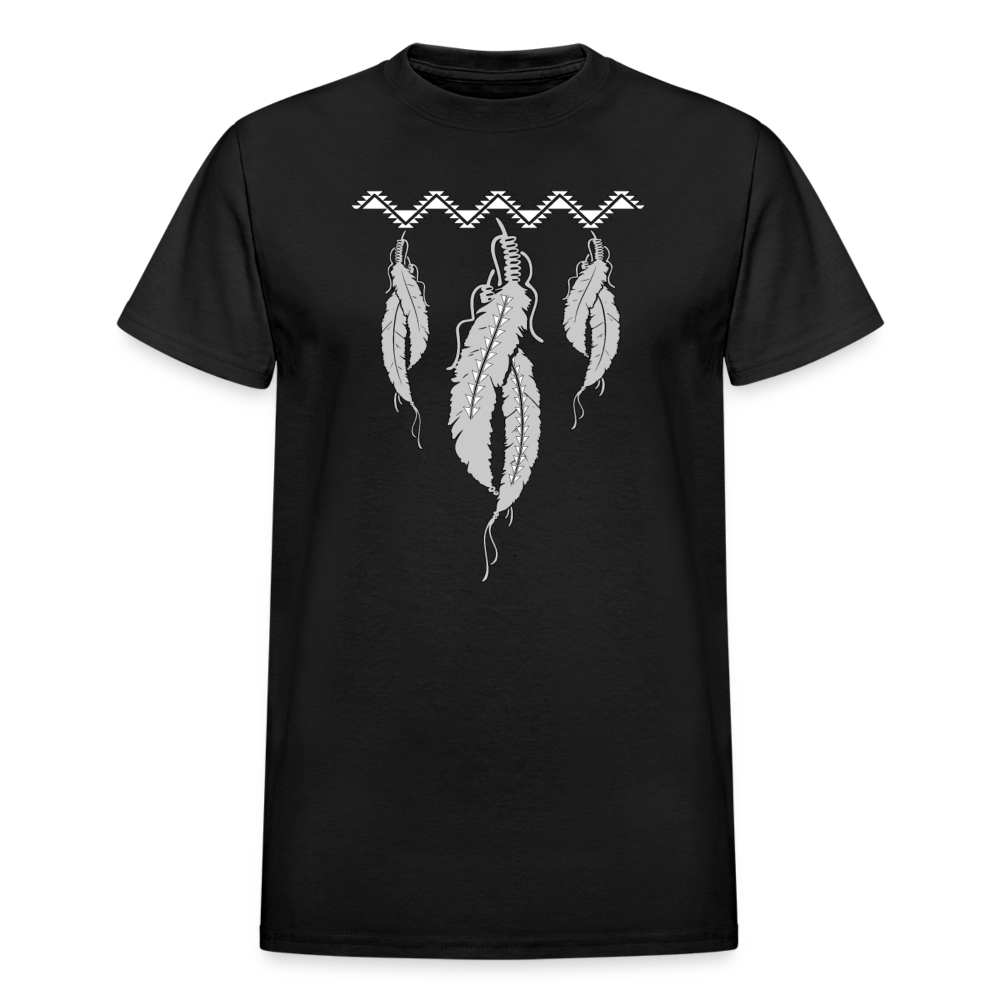 Sturgeon Feathers w Swallow Tail Ultra Cotton Adult T-Shirt - black