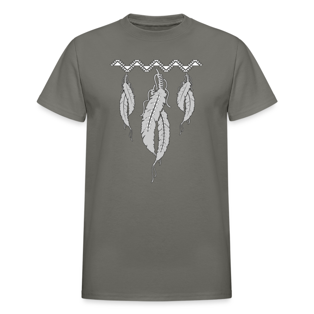 Sturgeon Feathers w Swallow Tail Ultra Cotton Adult T-Shirt - charcoal