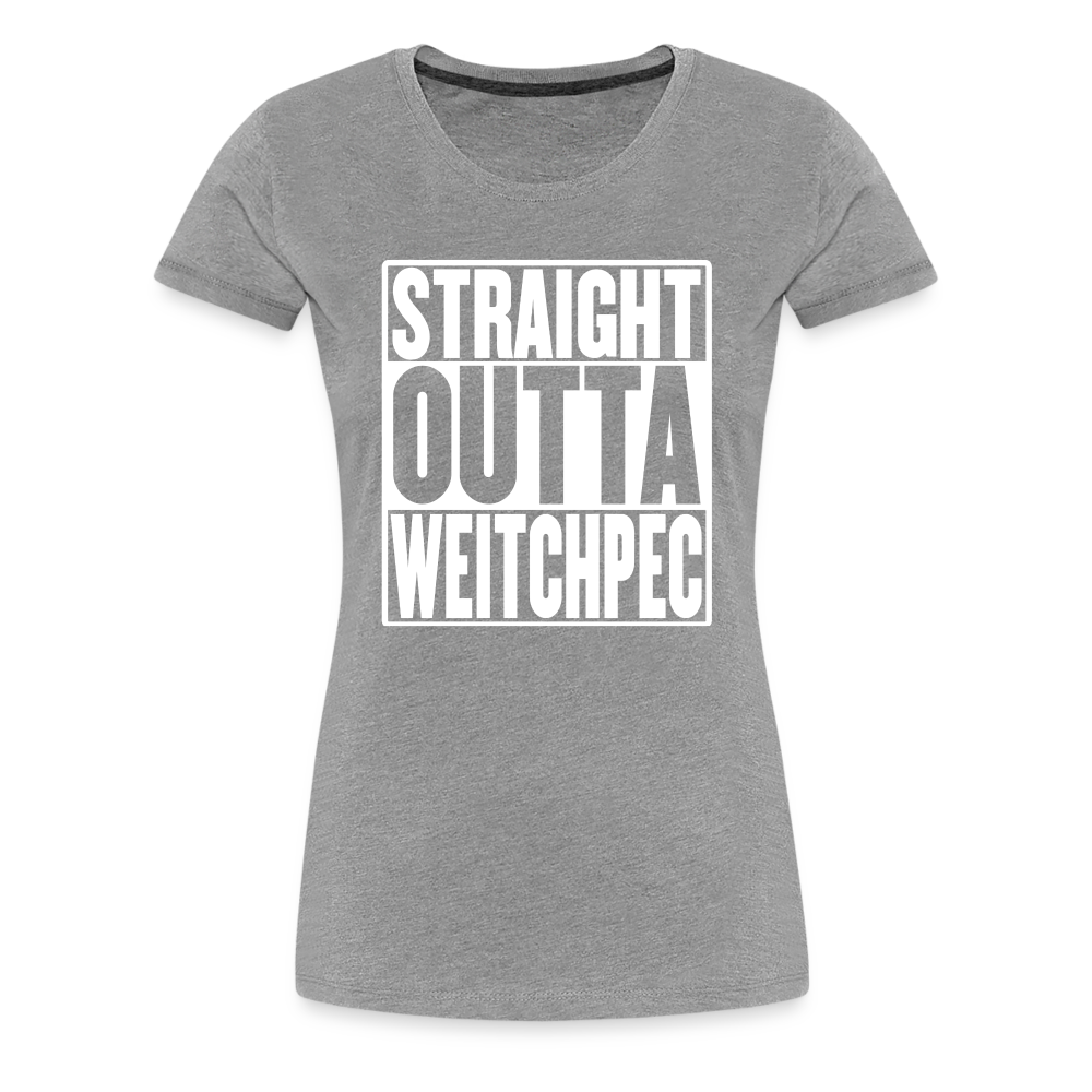 Straight Outta Weitchpec Women’s Premium T-Shirt - heather gray