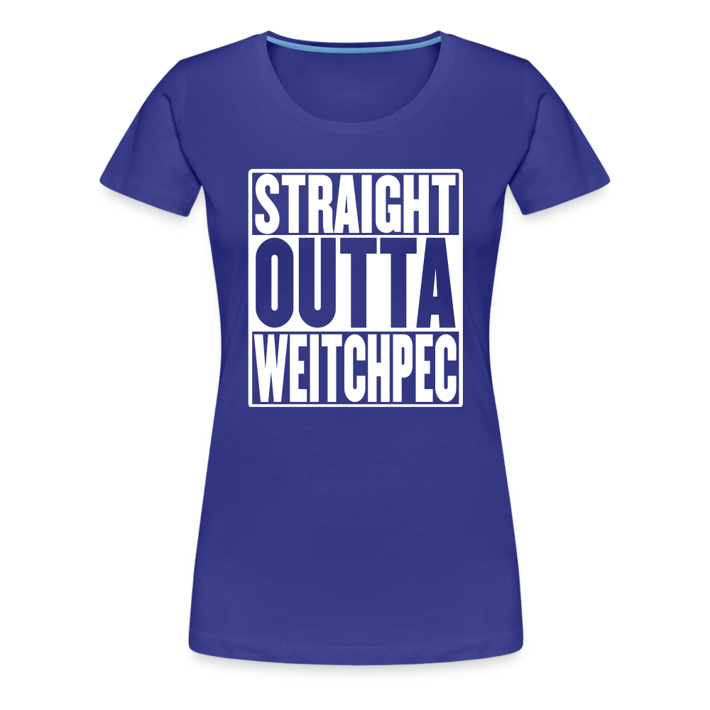Straight Outta Weitchpec Women’s Premium T-Shirt - royal blue