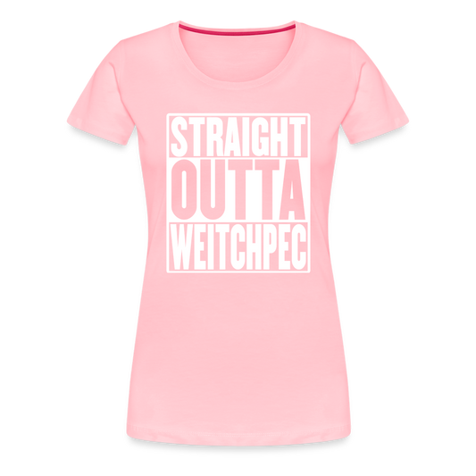 Straight Outta Weitchpec Women’s Premium T-Shirt - pink