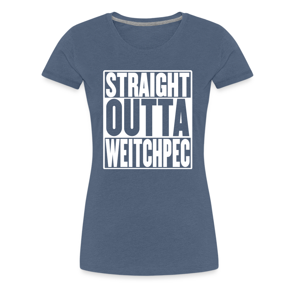 Straight Outta Weitchpec Women’s Premium T-Shirt - heather blue