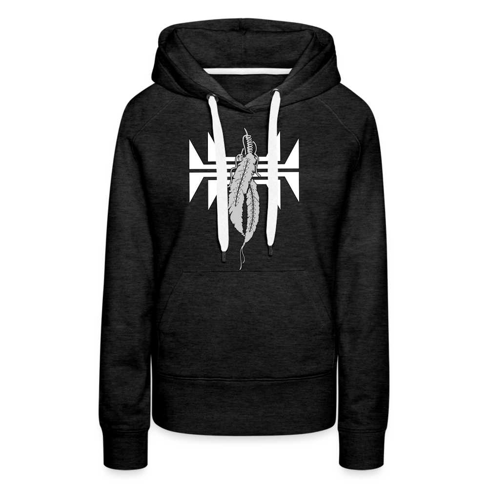 Sturgeon Feathers Women’s Premium Hoodie - charcoal grey