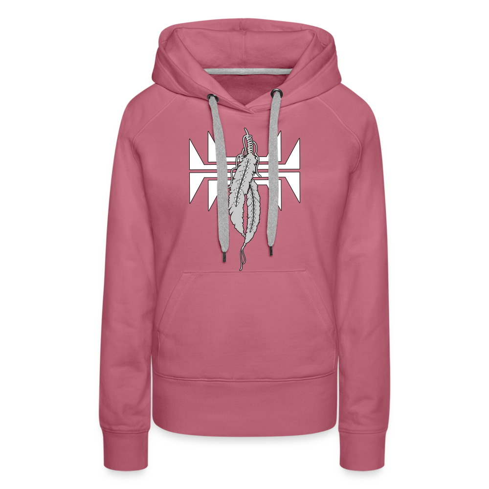 Sturgeon Feathers Women’s Premium Hoodie - mauve