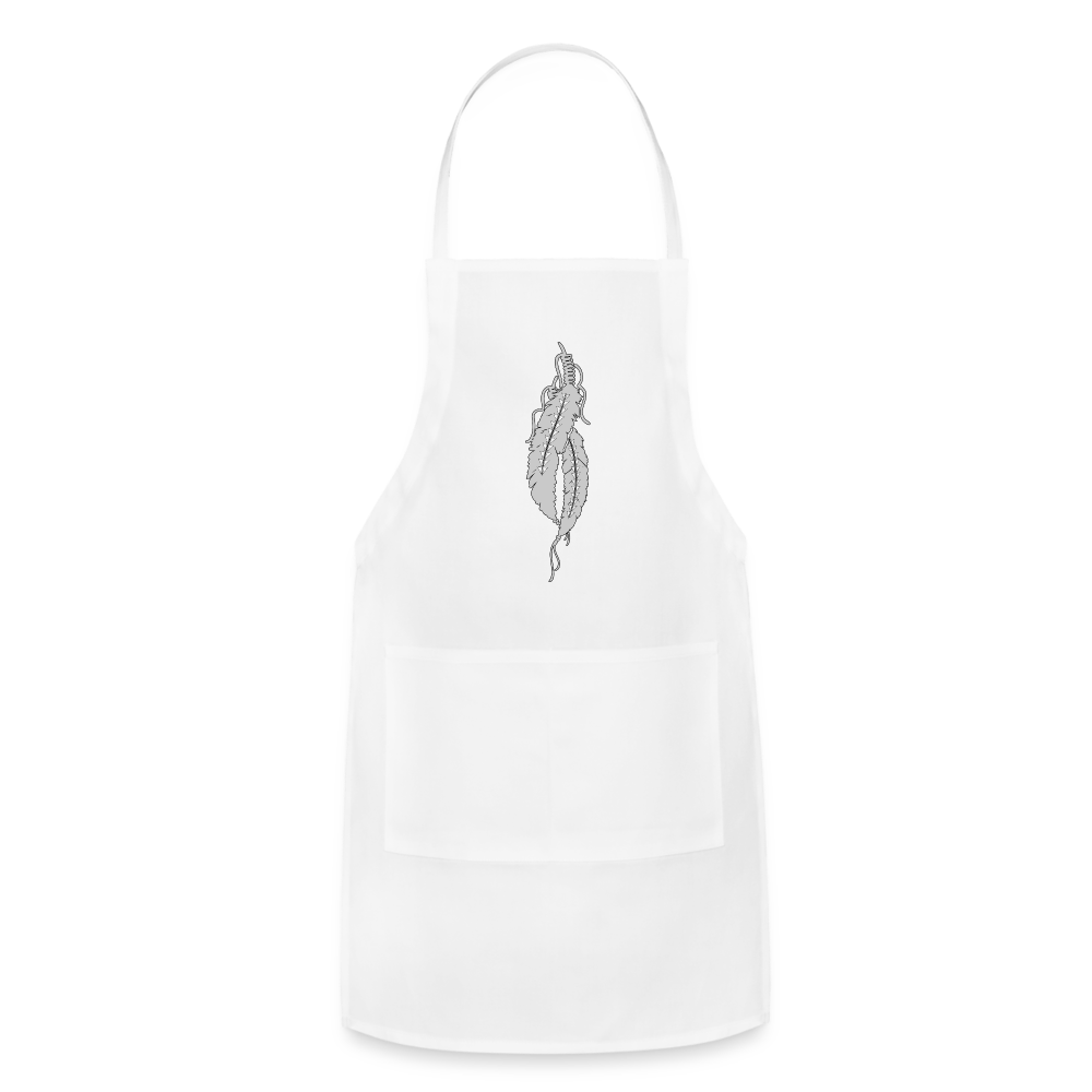 Sturgeon Feathers Women’s Apron - white