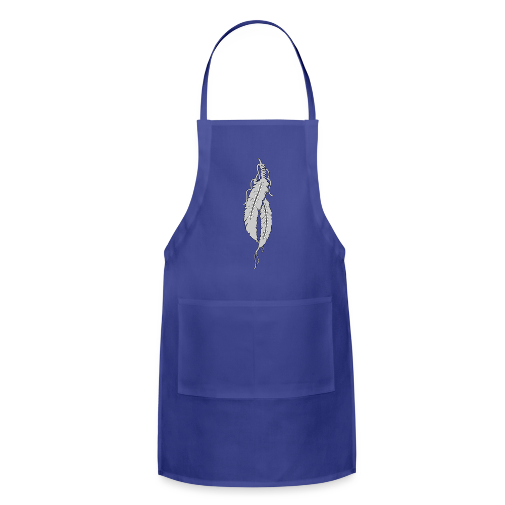 Sturgeon Feathers Women’s Apron - royal blue