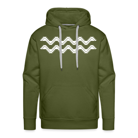 Swallowtail Men’s Premium Hoodie - olive green