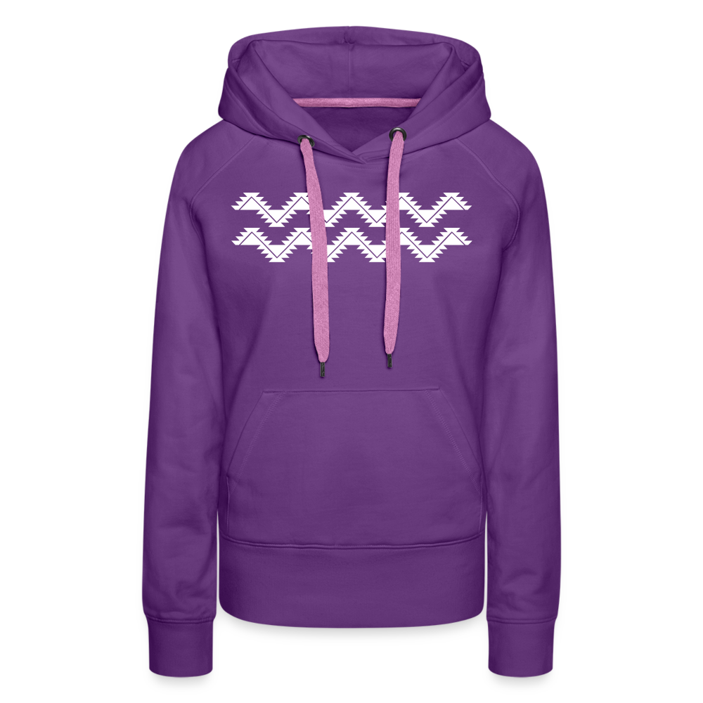 Swallowtail Women’s Premium Hoodie - purple 