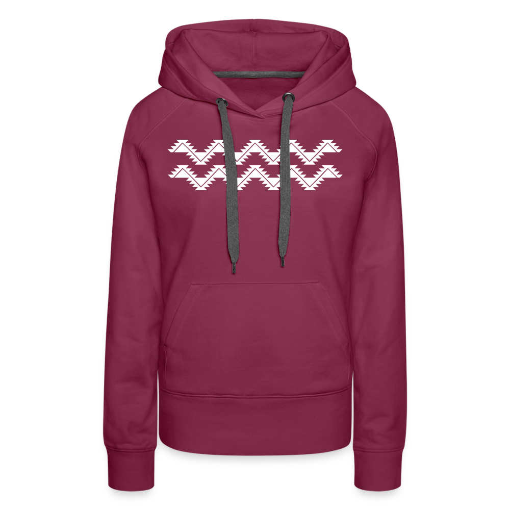 Swallowtail Women’s Premium Hoodie - burgundy