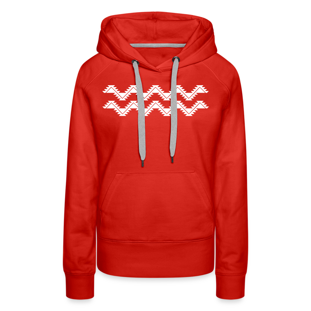 Swallowtail Women’s Premium Hoodie - red