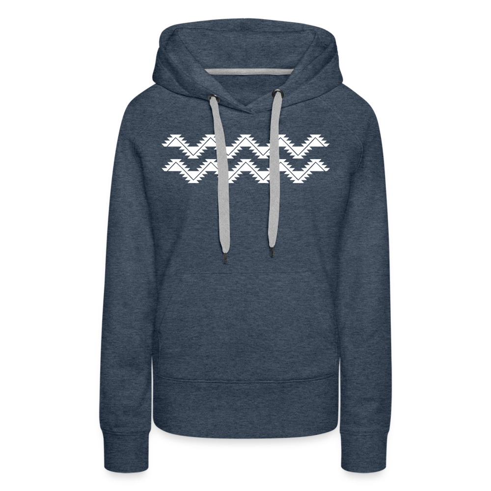 Swallowtail Women’s Premium Hoodie - heather denim