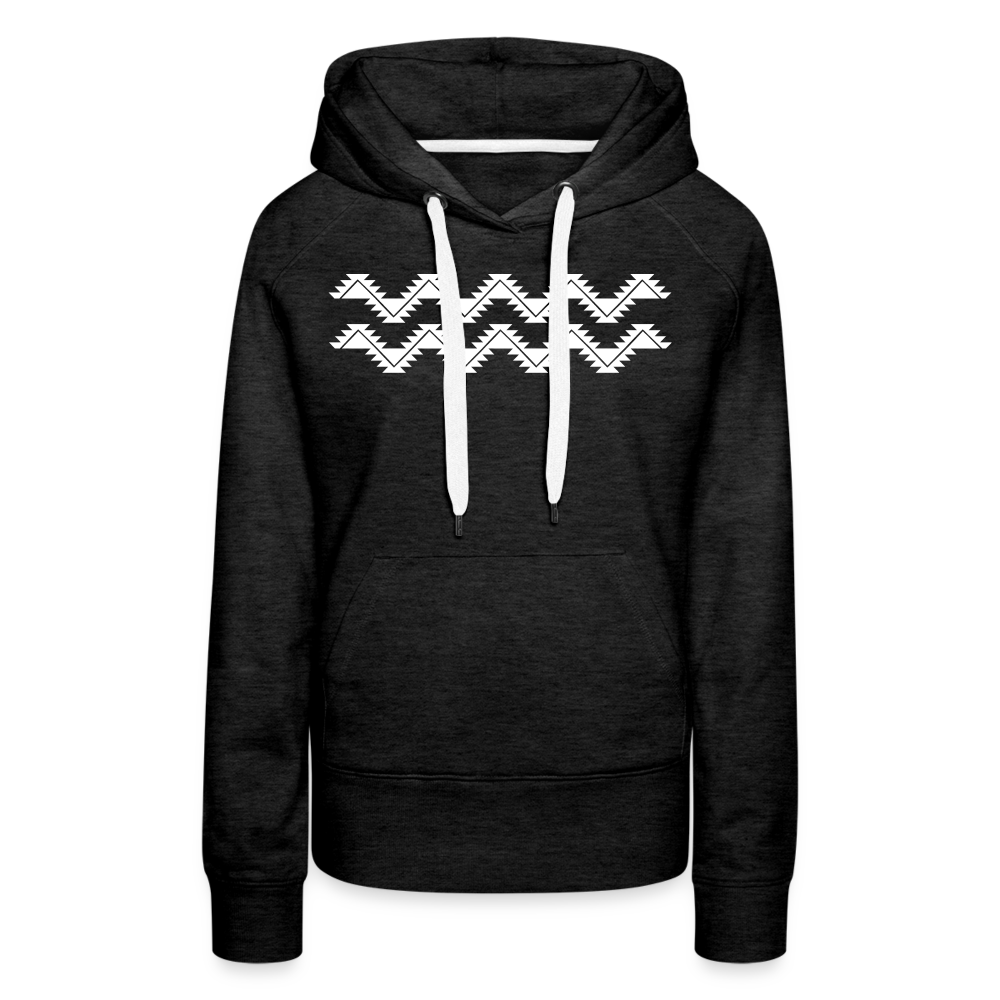 Swallowtail Women’s Premium Hoodie - charcoal grey