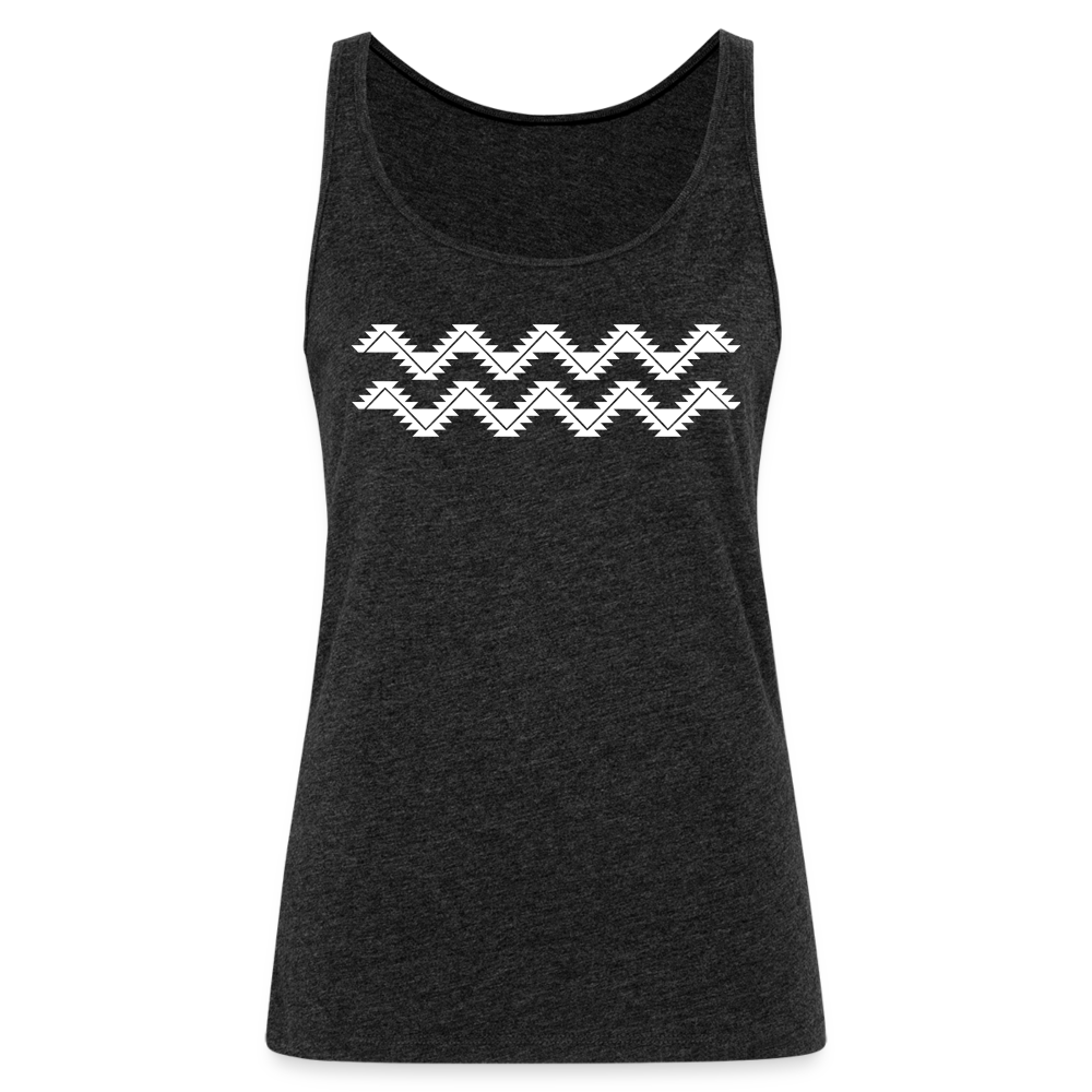 Swallowtail Women’s Premium Tank Top - charcoal grey