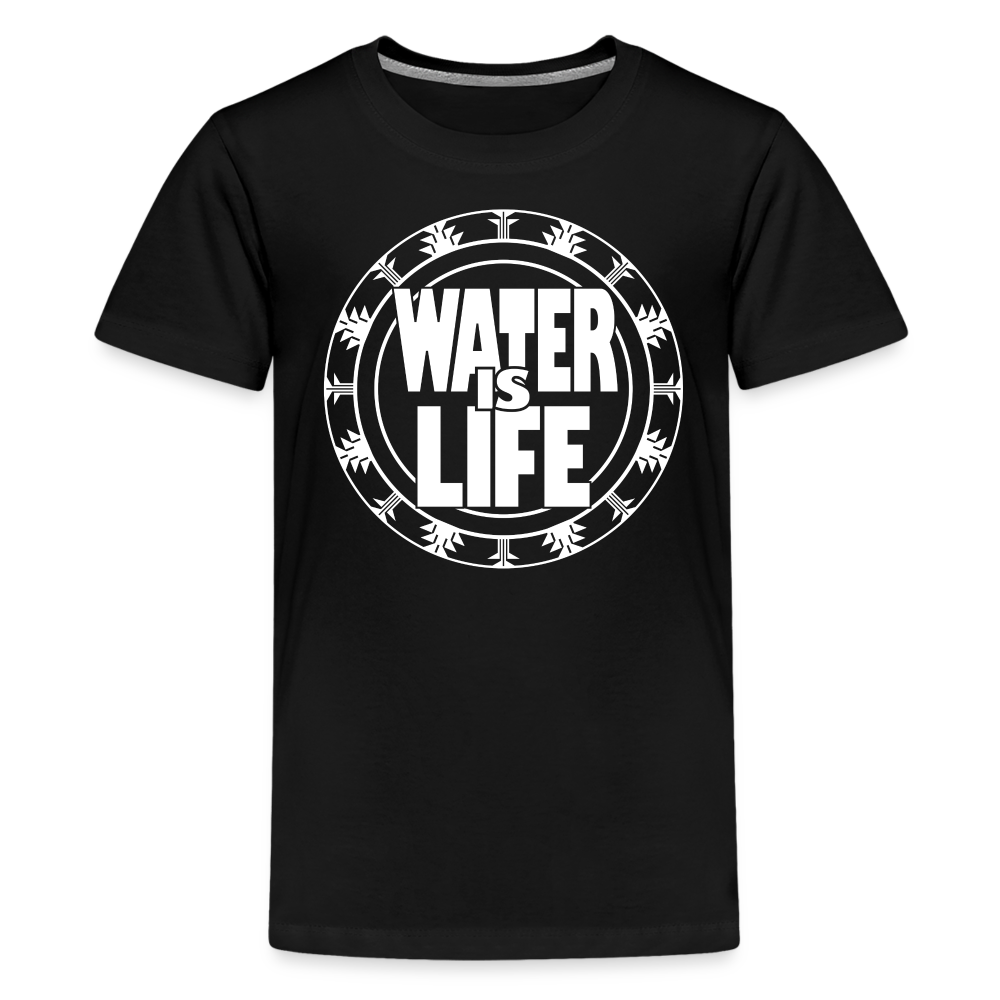 Water Is Life Kids' Premium T-Shirt - black