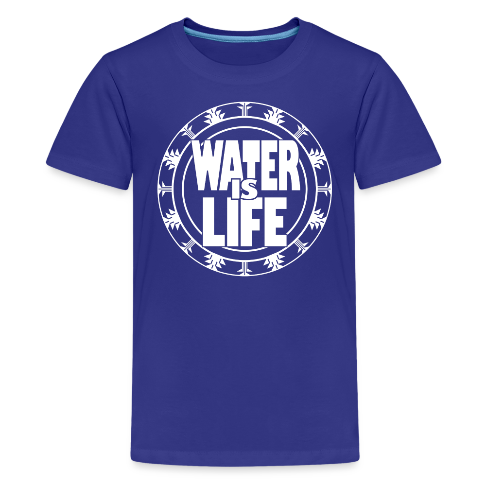Water Is Life Kids' Premium T-Shirt - royal blue