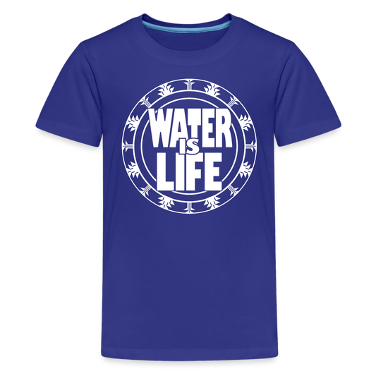 Water Is Life Kids' Premium T-Shirt - royal blue