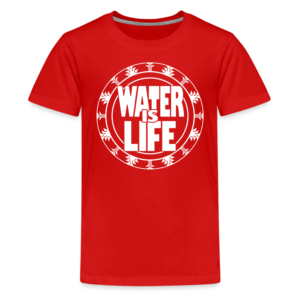 Water Is Life Kids' Premium T-Shirt - red