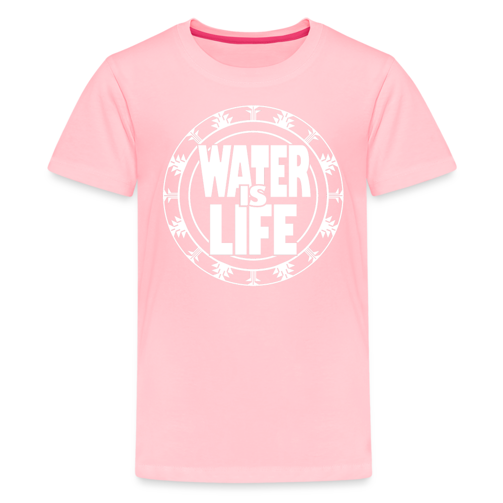 Water Is Life Kids' Premium T-Shirt - pink