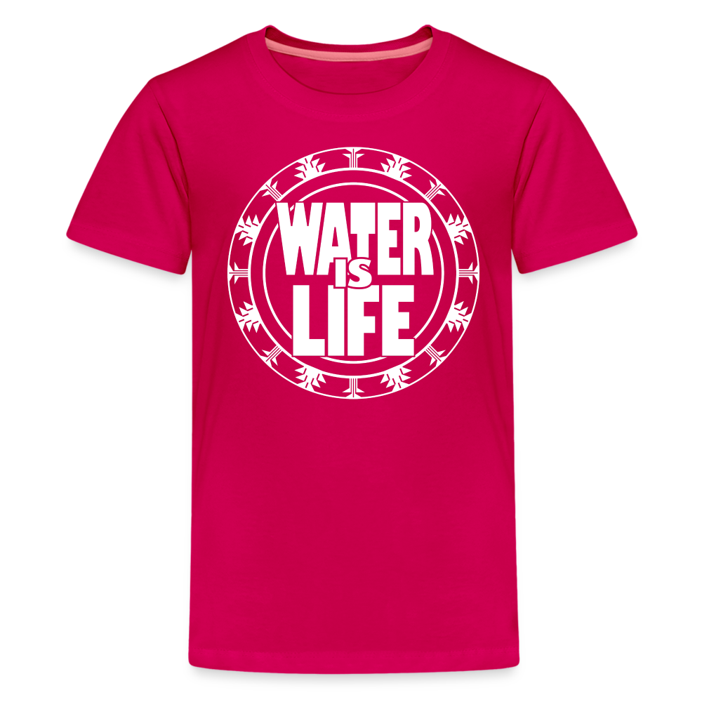 Water Is Life Kids' Premium T-Shirt - dark pink