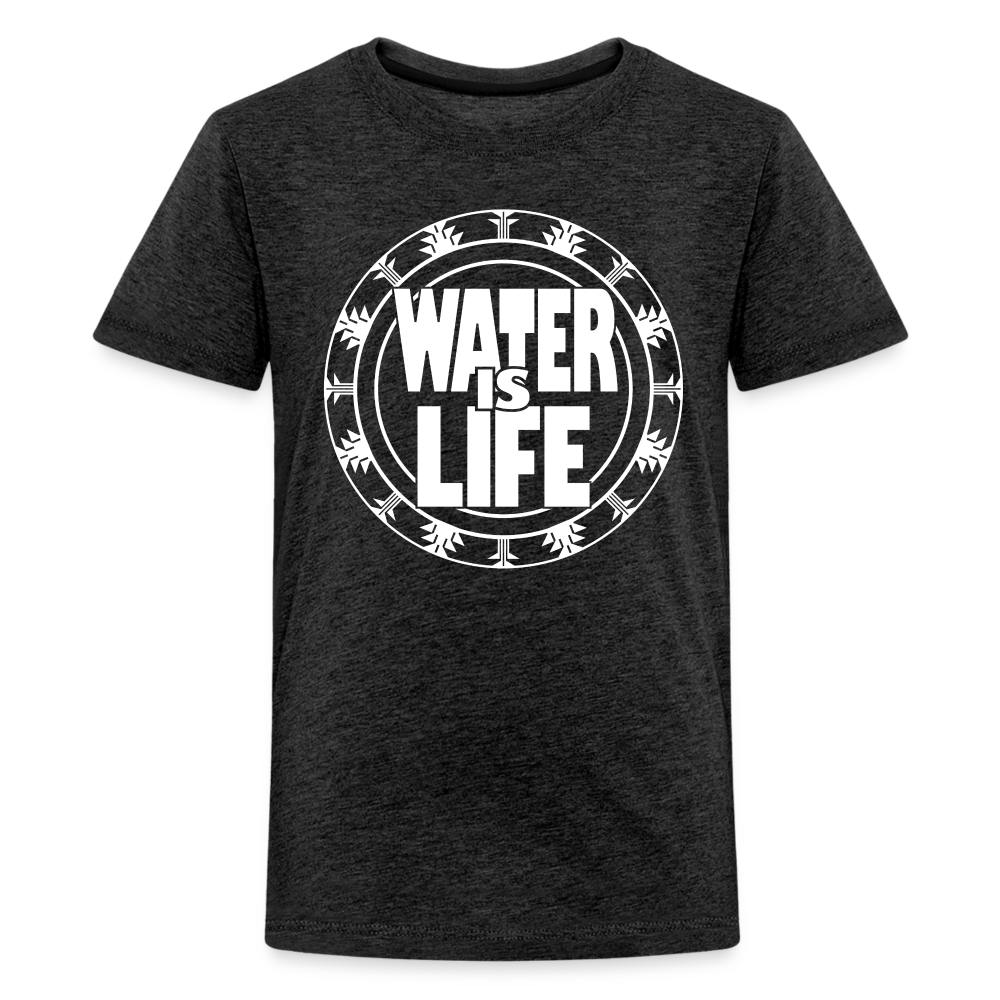 Water Is Life Kids' Premium T-Shirt - charcoal grey