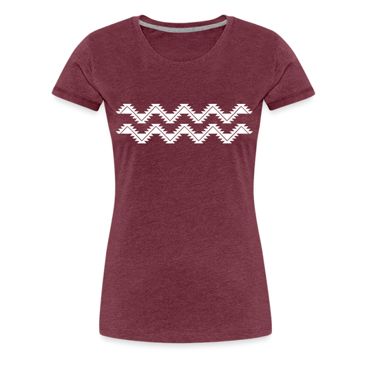 Swallowtail Women’s Premium T-Shirt - heather burgundy
