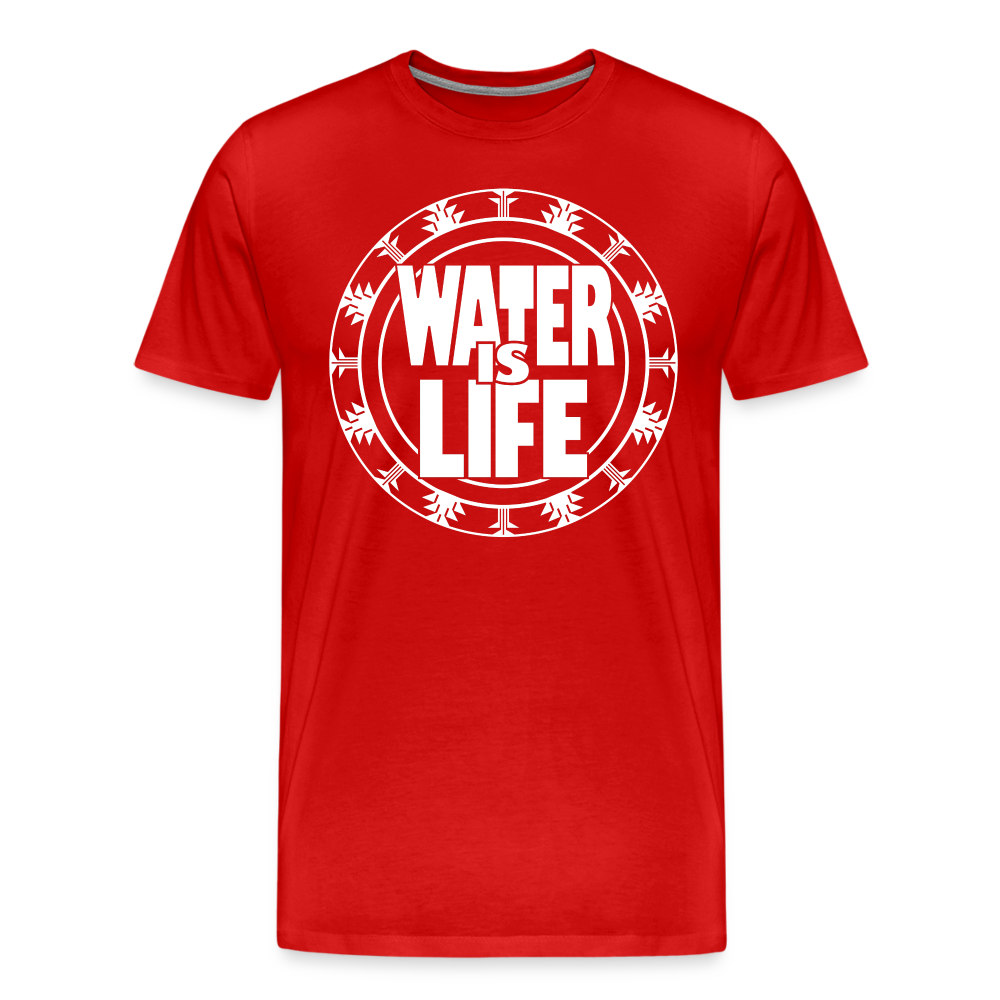 Water Is Life Men's Premium T-Shirt - red
