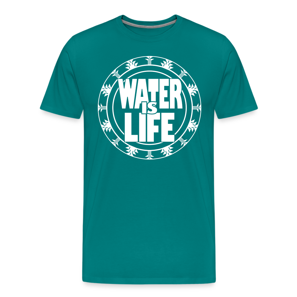 Water Is Life Men's Premium T-Shirt - teal