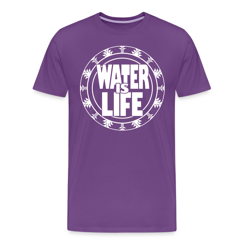 Water Is Life Men's Premium T-Shirt - purple