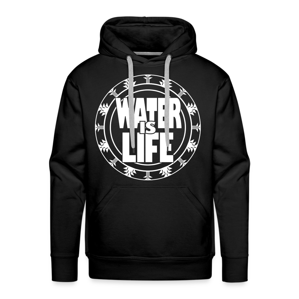 Water Is Life Men’s Premium Hoodie - black