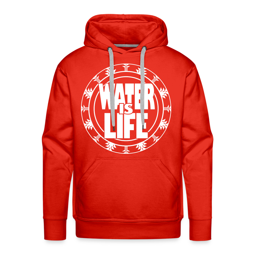 Water Is Life Men’s Premium Hoodie - red
