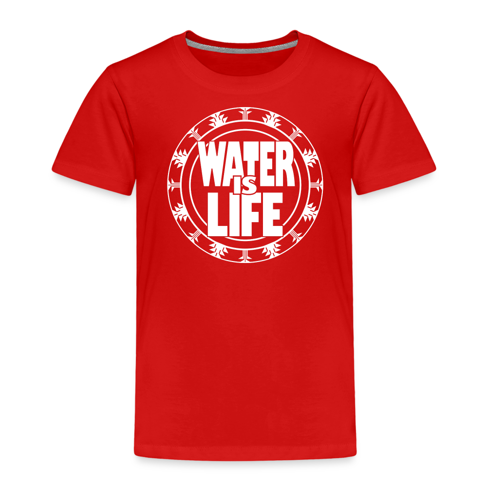 Water Is Life Toddler Premium T-Shirt - red