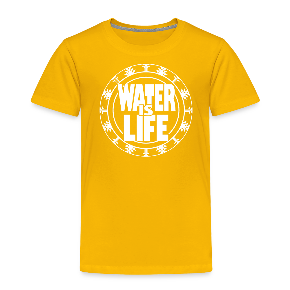 Water Is Life Toddler Premium T-Shirt - sun yellow