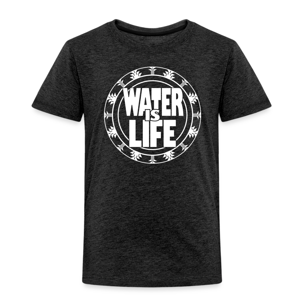 Water Is Life Toddler Premium T-Shirt - charcoal grey
