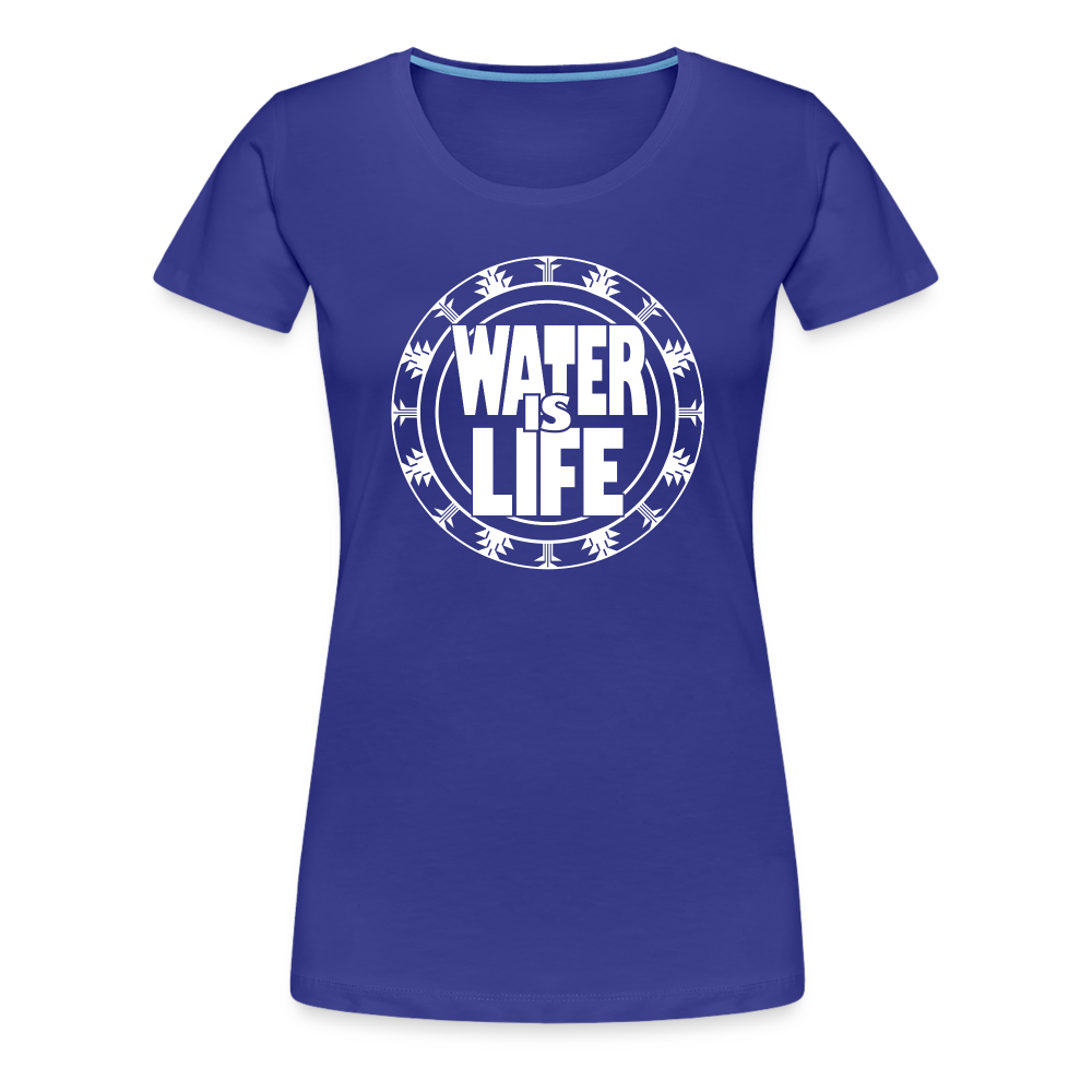 Water Is Life Women’s Premium T-Shirt - royal blue