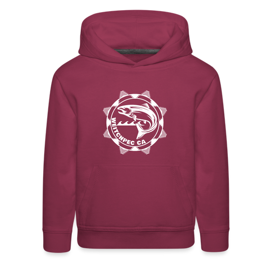 Weitchpec Kids‘ Premium Hoodie - burgundy