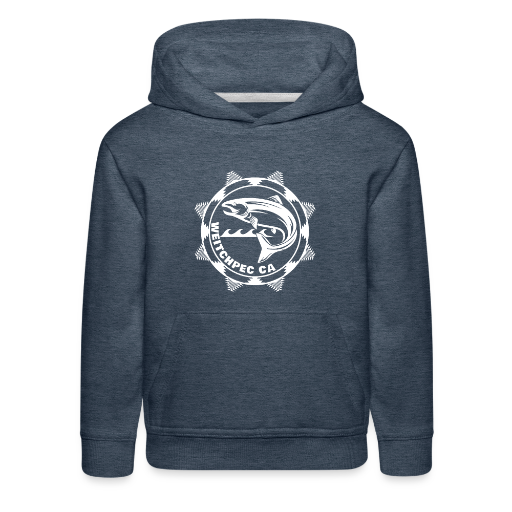 Weitchpec Kids‘ Premium Hoodie - heather denim