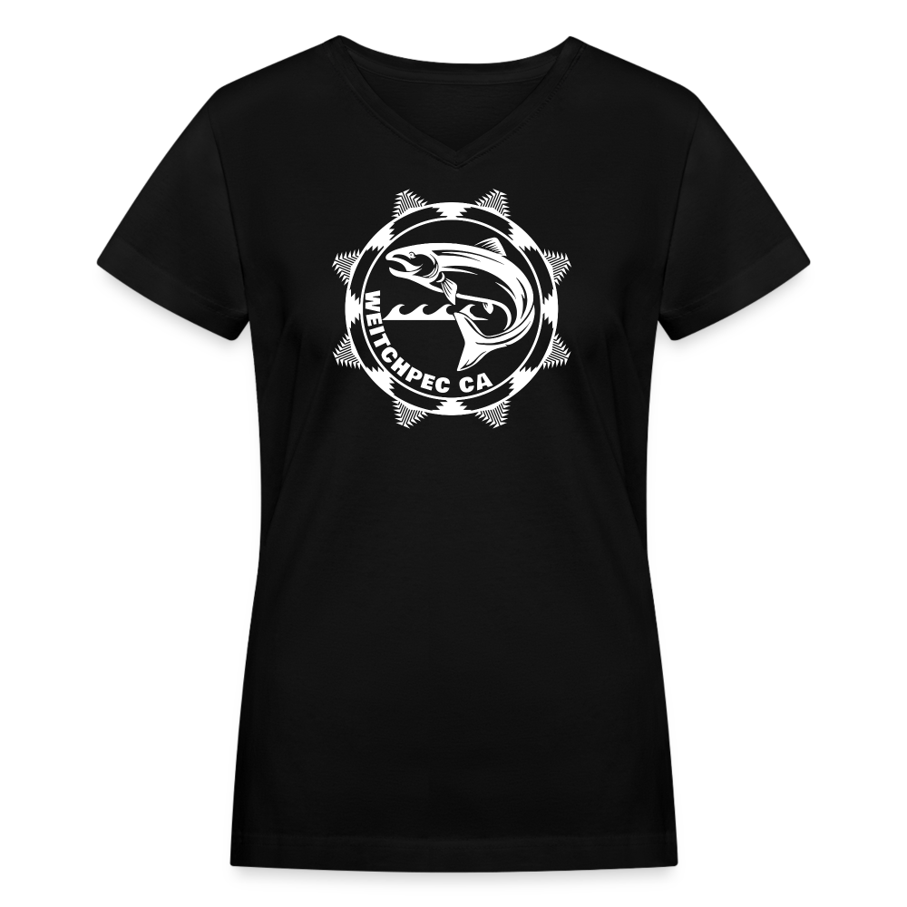 Weitchpec Women's V-Neck T-Shirt - black