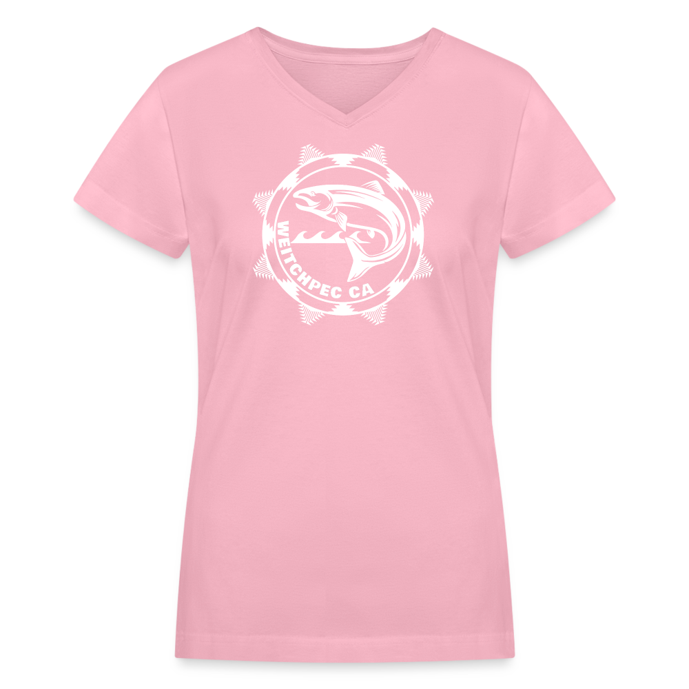 Weitchpec Women's V-Neck T-Shirt - pink