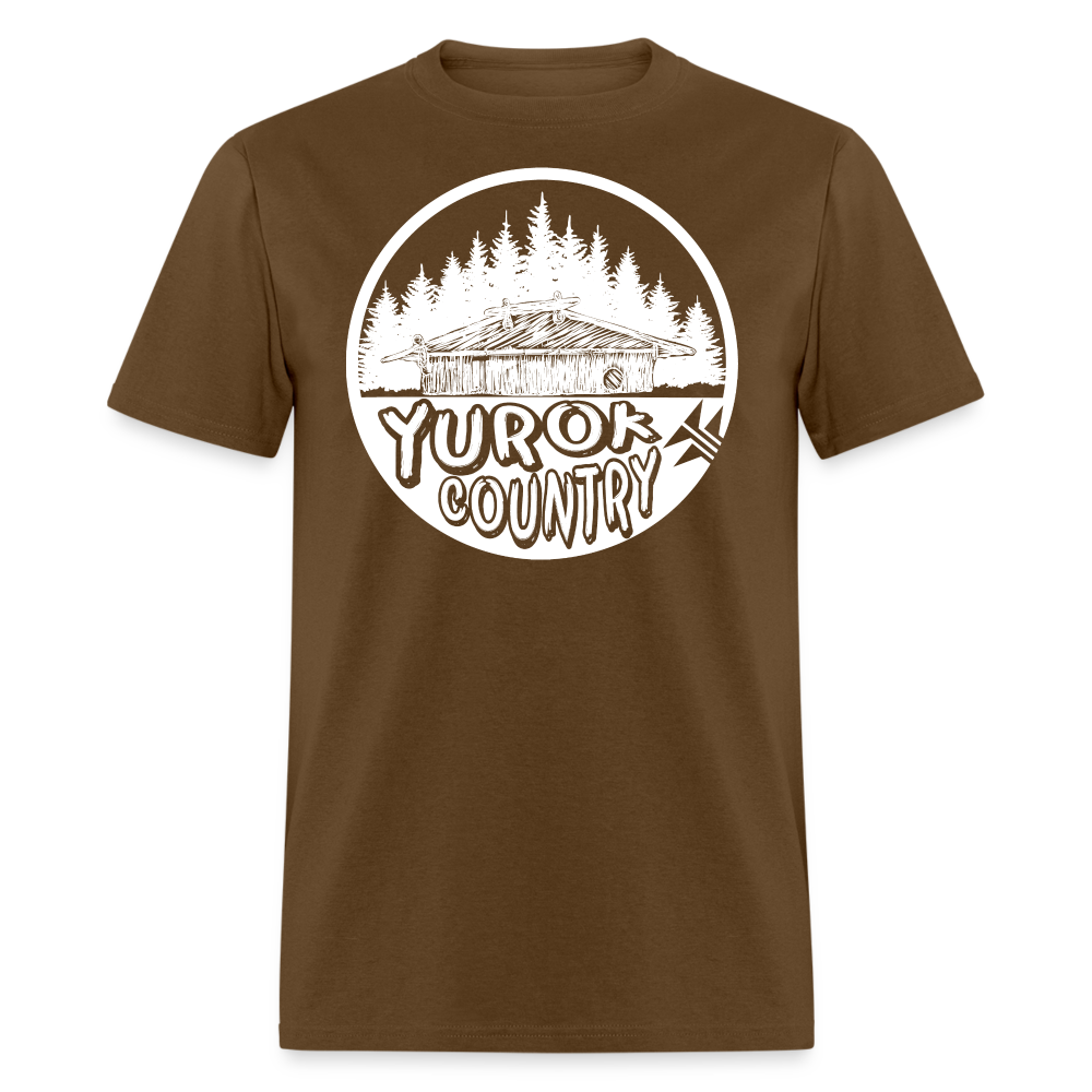 Yurok Country Plank House Classic T-Shirt - brown
